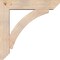 Ekena Millwork Thorton Slat Smooth Bracket w/ Offset Brace, Douglas Fir, 7 1/2"W x 36"D x 36"H BKT0806X36X36THR06SDF - alternate 4